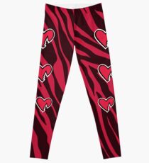 HBK Zebra Heart Leggings