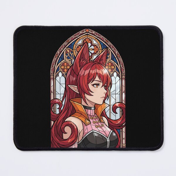 Item preview, Amelie Azazel Iruma kun Red Stained Glass Demon School Profile designed and sold by mildaclairmo.