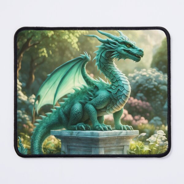 Item preview, Emerald Garden Dragon Fantasy Art designed and sold by Uniquely Yours.