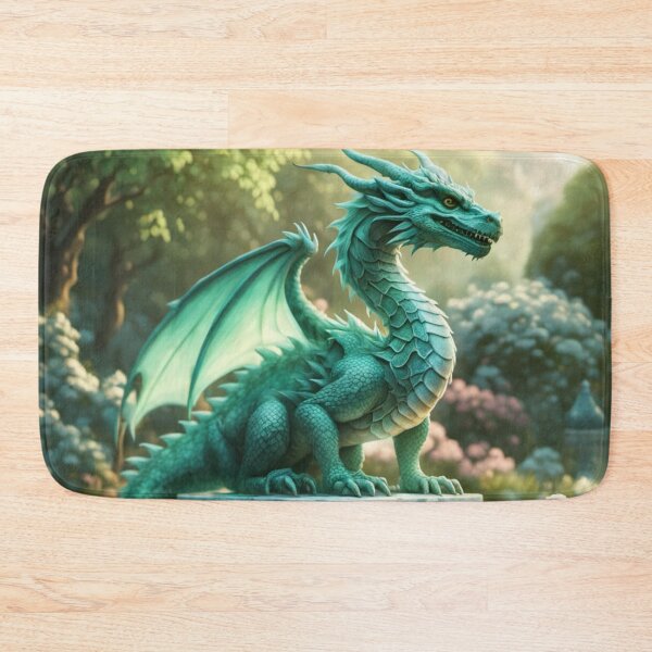 Item preview, Emerald Garden Dragon Fantasy Art designed and sold by Uniquely Yours.