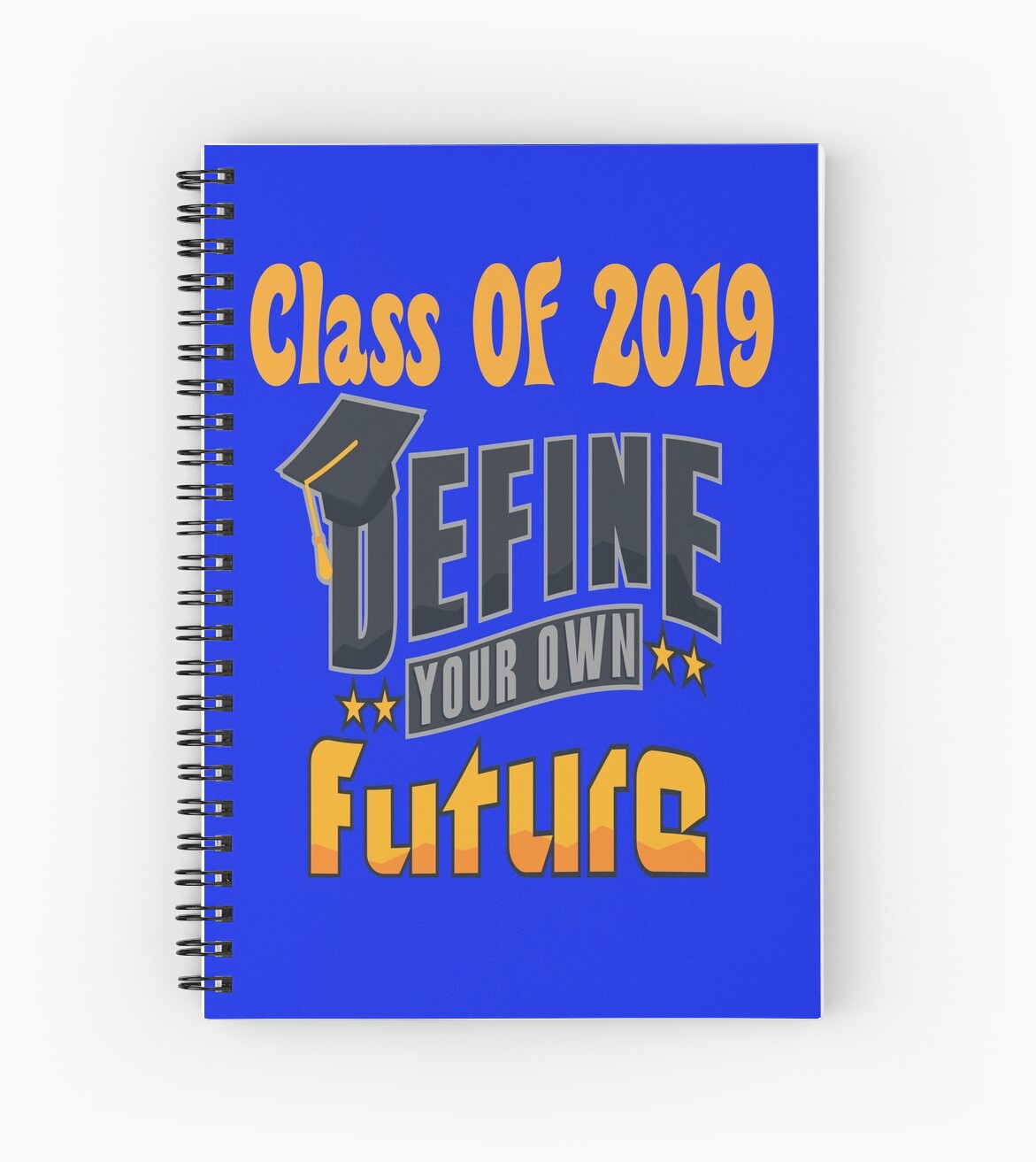 "Senior Graduating Class of 2019 Motto" Spiral Notebooks by chgarr