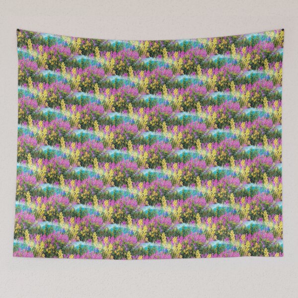 Item preview, Seamless Mountains of Flowers and Nature designed and sold by kristalcurt.
