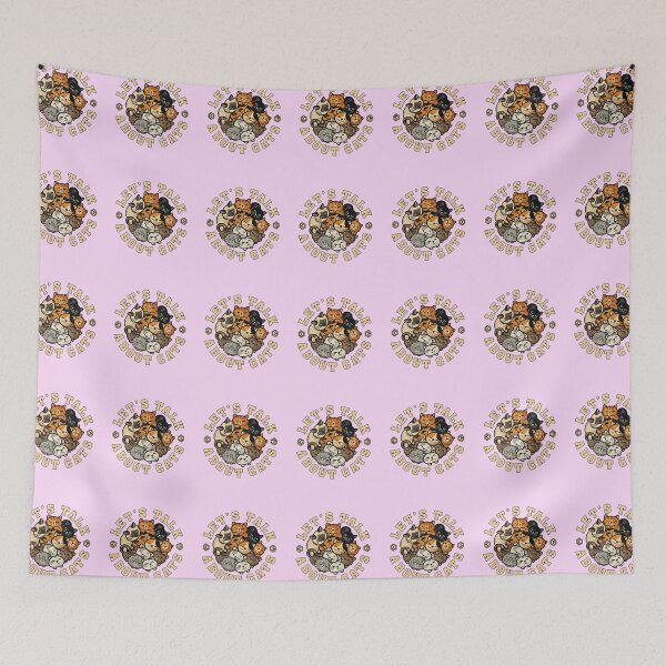 Item preview, Let's Talk About Cats Cute Vintage designed and sold by creativerooney.