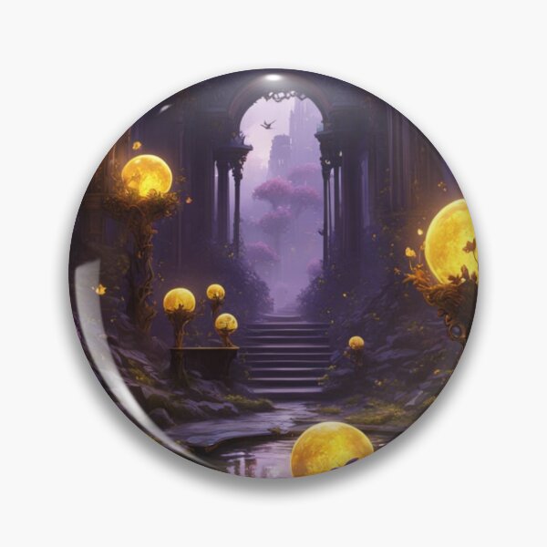 Item preview, Enchanted Moonlit Ruins Fantasy Art designed and sold by Uniquely Yours.