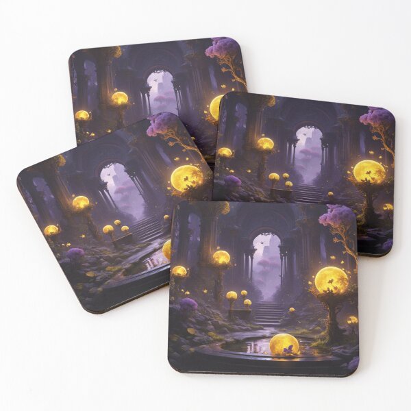 Item preview, Enchanted Moonlit Ruins Fantasy Art designed and sold by Uniquely Yours.