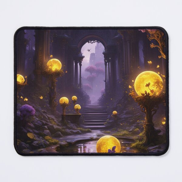 Item preview, Enchanted Moonlit Ruins Fantasy Art designed and sold by Uniquely Yours.