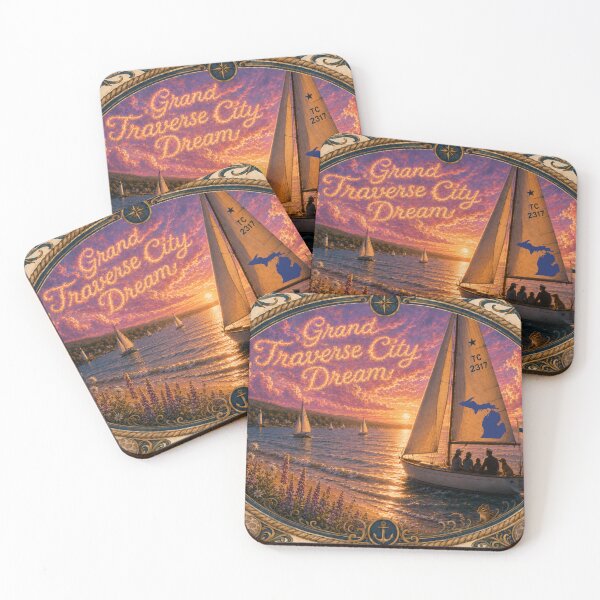 Item preview, Grand Traverse City Dream | Great Lakes Sailing Artwork designed and sold by FreshWaterWares.