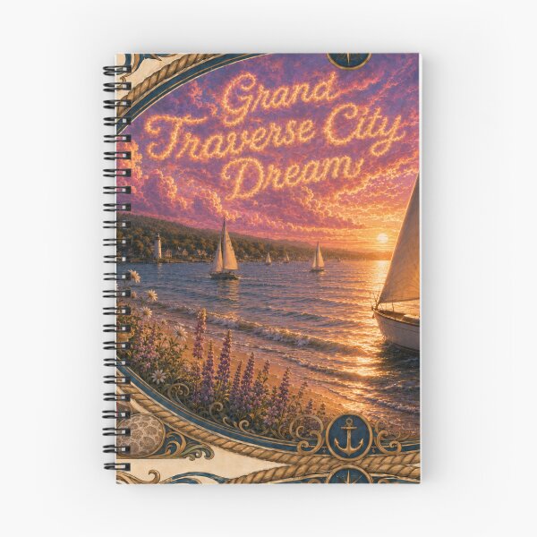 Item preview, Grand Traverse City Dream | Great Lakes Sailing Artwork designed and sold by FreshWaterWares.
