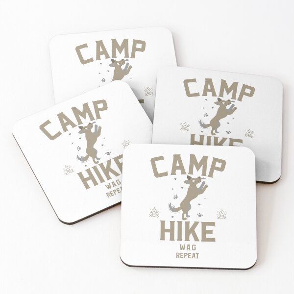 Item preview, Camp. Hike. Wag. Repeat. – Outdoor Adventure Dog Lover designed and sold by HideawayMtn.