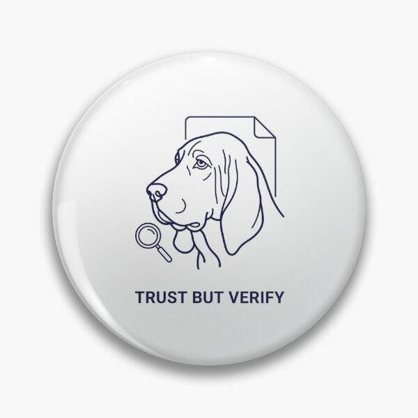 Item preview, Trust But Verify – Compliance Auditor Dog Funny Risk Management Design designed and sold by Softbear Atelier.