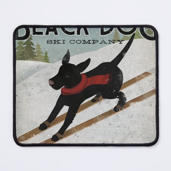 Item preview, Vintage Ski Dog Winter Snow Mountain designed and sold by pastbarack.