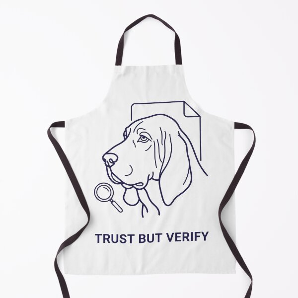 Item preview, Trust But Verify – Compliance Auditor Dog Funny Risk Management Design designed and sold by Softbear Atelier.