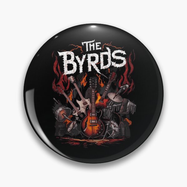 Item preview, The Byrds White Jagged Typography and Burning Instruments designed and sold by Carolina Ghelfi.