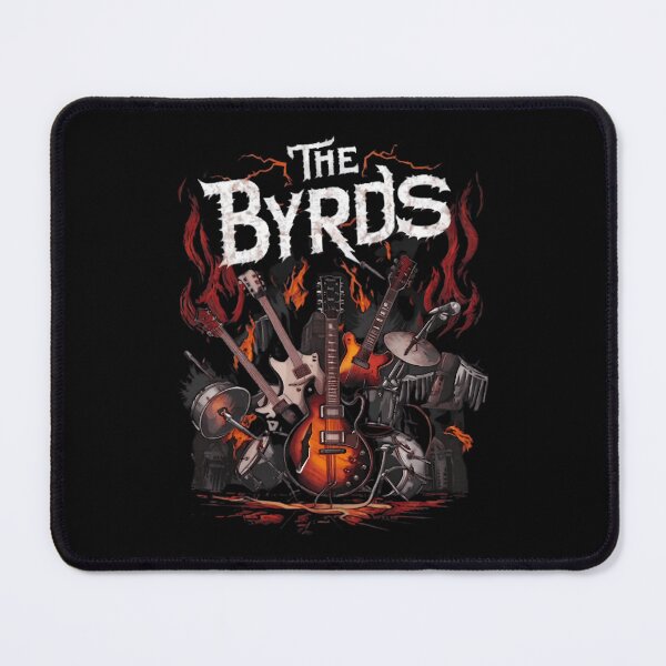 Item preview, The Byrds White Jagged Typography and Burning Instruments designed and sold by Carolina Ghelfi.