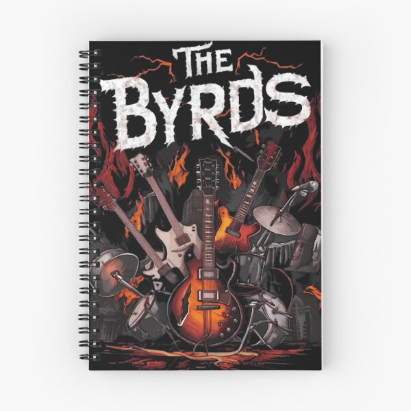 Item preview, The Byrds White Jagged Typography and Burning Instruments designed and sold by Carolina Ghelfi.
