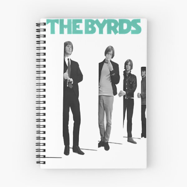 Item preview, The Byrds Teal Typography and Monochrome Walking Members designed and sold by Carolina Ghelfi.
