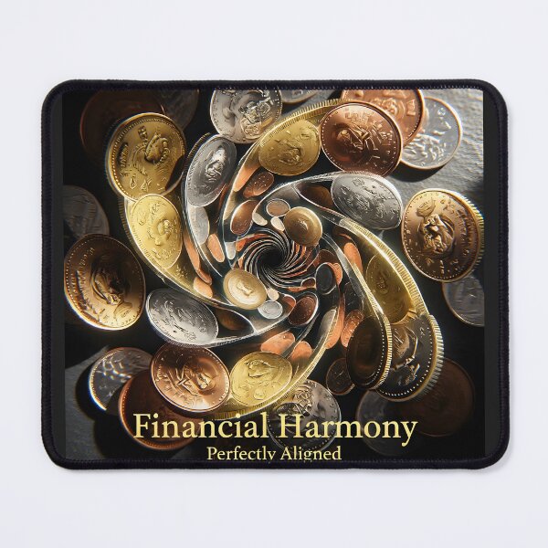 Item preview, Financial Harmony Coin Mandala Poster: Aligned Wealth Geometric Canvas designed and sold by Creative-RE.
