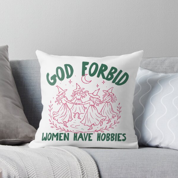 Item preview, God Forbid Women Have Hobbies Funny Halloween Witchy Feminist designed and sold by PartyFam.