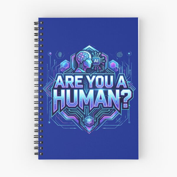 Item preview, Are You A Human? Futuristic Cyberpunk AI Geometric Design designed and sold by Bhaskar Digital Art.