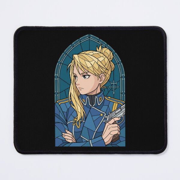 Item preview, Riza Hawkeye Fullmetal Alchemist Stained Glass Military Cool designed and sold by mildaclairmo.