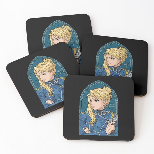 Item preview, Riza Hawkeye Fullmetal Alchemist Stained Glass Military Cool designed and sold by mildaclairmo.