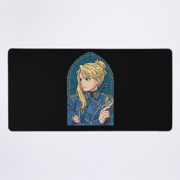 Item preview, Riza Hawkeye Fullmetal Alchemist Stained Glass Military Cool designed and sold by mildaclairmo.