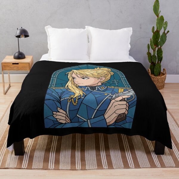 Item preview, Riza Hawkeye Fullmetal Alchemist Stained Glass Military Cool designed and sold by mildaclairmo.