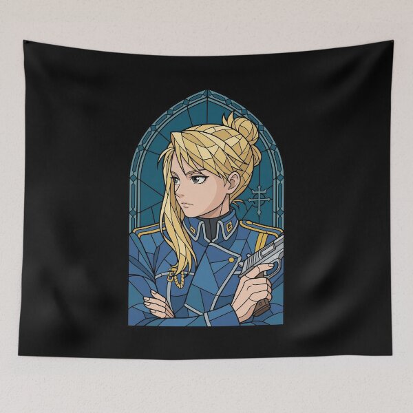 Item preview, Riza Hawkeye Fullmetal Alchemist Stained Glass Military Cool designed and sold by mildaclairmo.