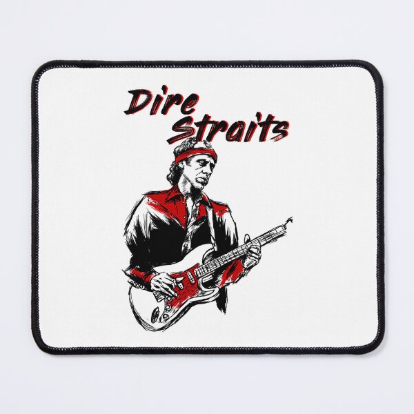 Item preview, Dire Straits Red Silhouette Guitarist Dark Grunge designed and sold by Carolina Ghelfi.