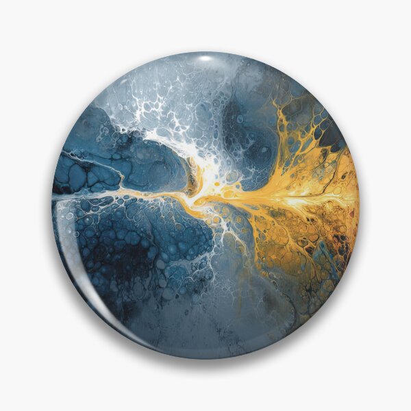 Item preview, Vibrant Marbled Spiral with Organic Paint Cells designed and sold by techtab2020.