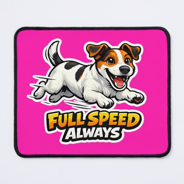 Item preview, Full Speed Always Funny Jack Russell Terrier Sticker designed and sold by lazygum.