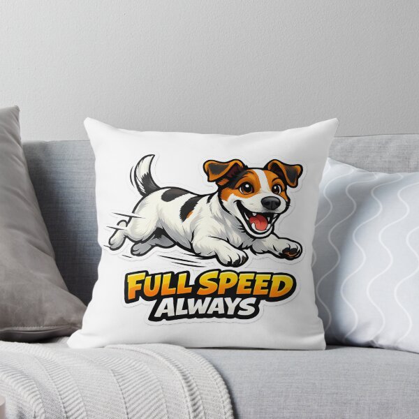 Item preview, Full Speed Always Funny Jack Russell Terrier Sticker designed and sold by lazygum.