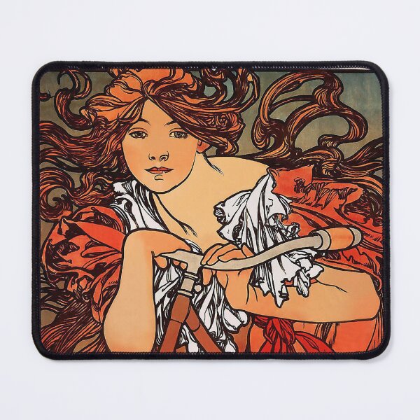 Item preview, Vintage Art Nouveau Woman Bicycle designed and sold by pastbarack.