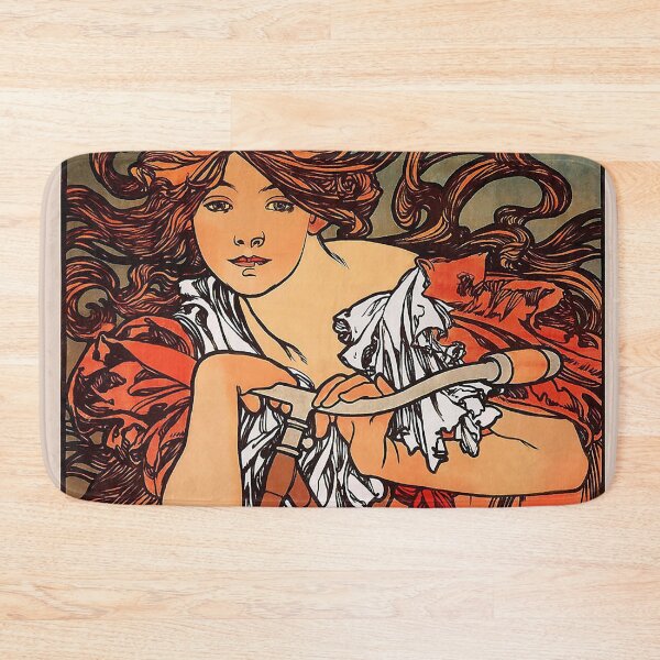 Item preview, Vintage Art Nouveau Woman Bicycle designed and sold by pastbarack.