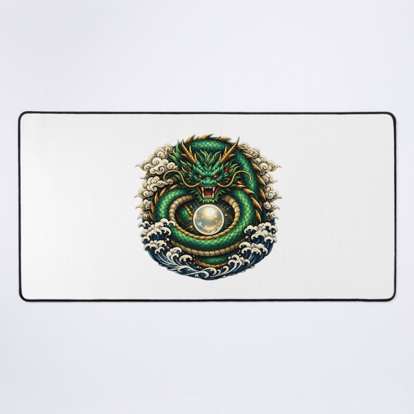 Item preview, Emerald Dragon Pearl | Japanese Water Dragon | Mythical Dragon Spirit | Asian Fantasy Art Gift designed and sold by MrDev.