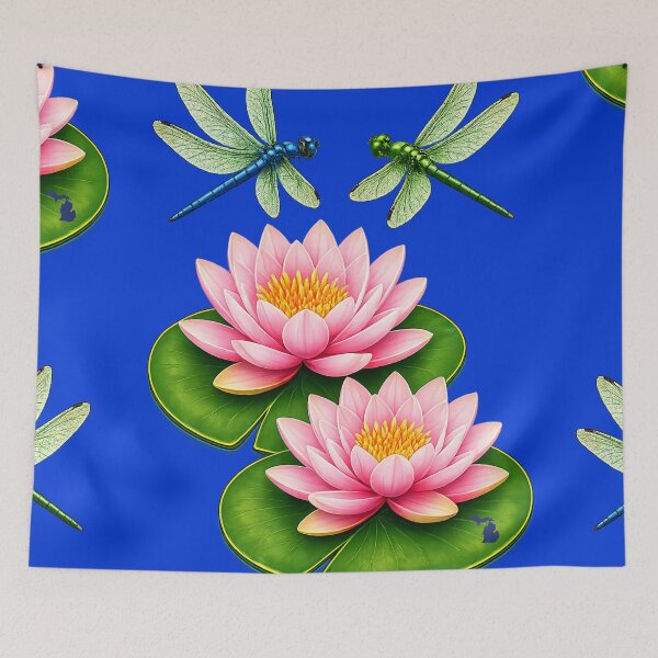 Item preview, Dragonflies and Lily Pads | Michigan Nature Artwork designed and sold by FreshWaterWares.