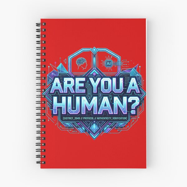 Item preview, Are You A Human? Neon AI Verification Geometric Design designed and sold by Bhaskar Digital Art.