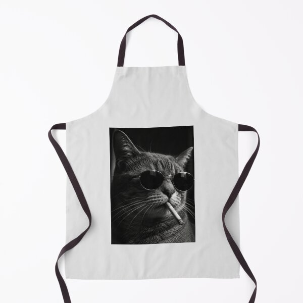 Item preview, Gangster Cat – Funny Black and White Sunglasses Portrait designed and sold by thesnakeater.