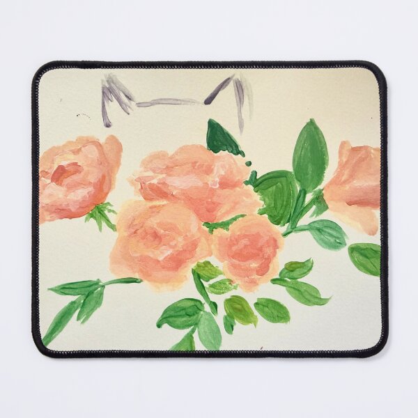 Item preview, Grandma’s Apricot Roses with Jinkx designed and sold by ArtwithaFriend.
