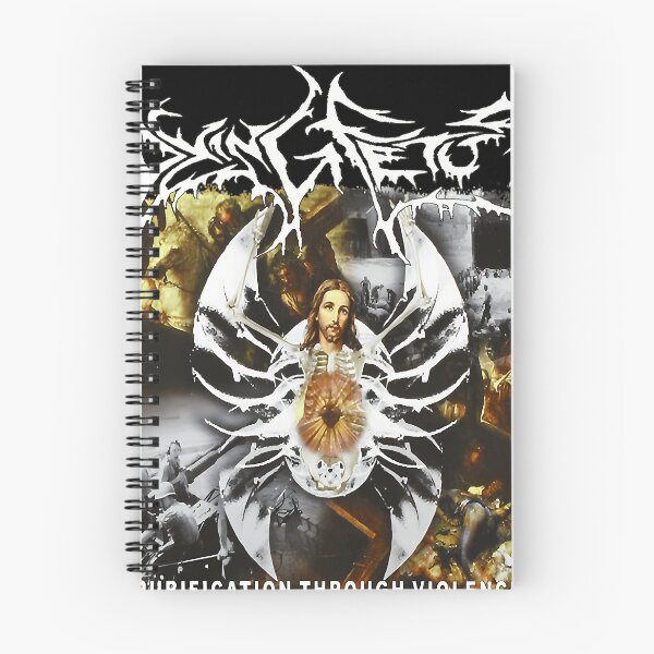 Item preview, Dying Fetus Purification Through Violence Jesus Spider Skeleton Collage designed and sold by Mojben.