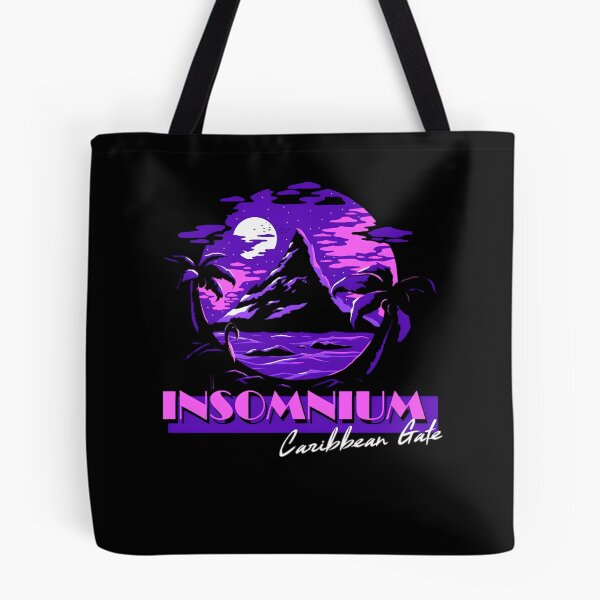 Aperçu de l'œuvre Insomnium Caribbean Gate Purple Tropical Night and Mountain créée et vendue par Mojben.
