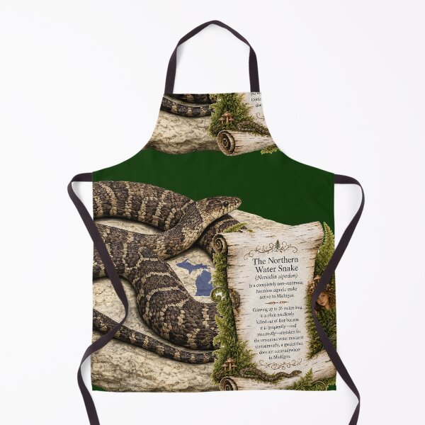 Item preview, Northern Water Snake | Michigan Native Reptile designed and sold by FreshWaterWares.