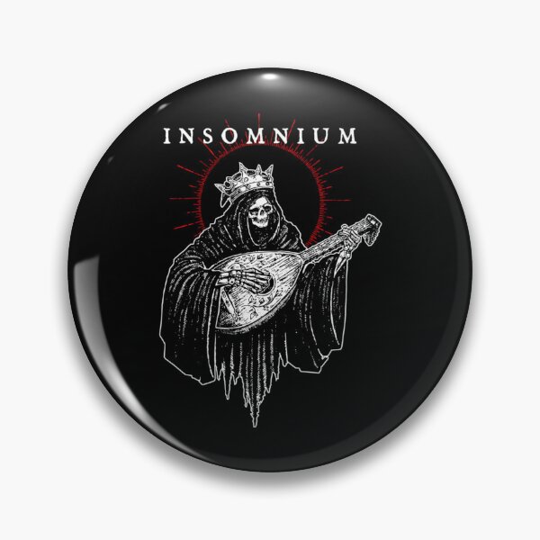 Item preview, Insomnium Crowned Grim Reaper Playing Lute Dark Medieval designed and sold by Mojben.