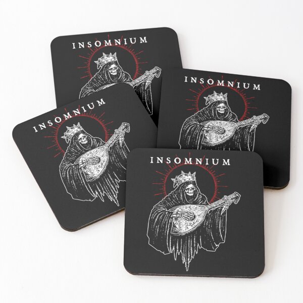 Item preview, Insomnium Crowned Grim Reaper Playing Lute Dark Medieval designed and sold by Mojben.