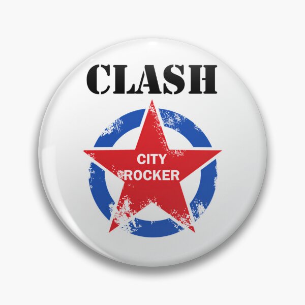 Item preview, City Rocker Red Star inside Distressed Blue Circle Indie Rock designed and sold by Mojben.