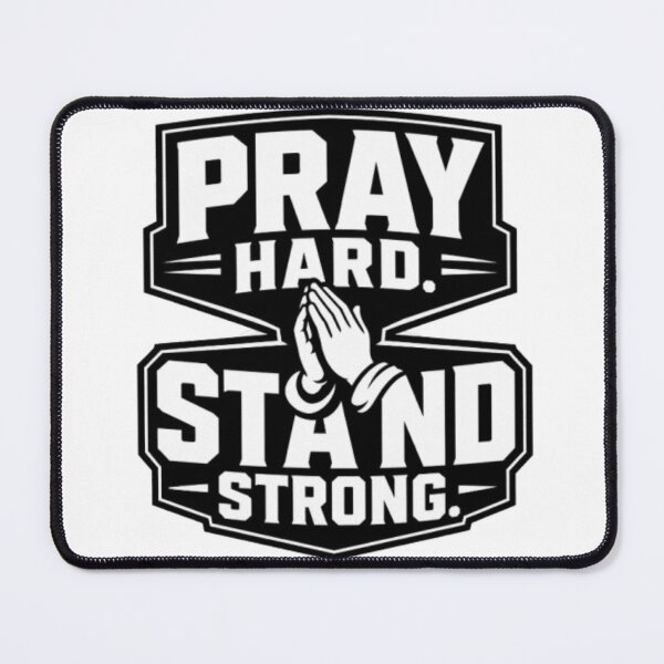 Item preview, Pray Hard Stand Strong Christian Faith Motivation Classic T-Shirt designed and sold by graceformen.