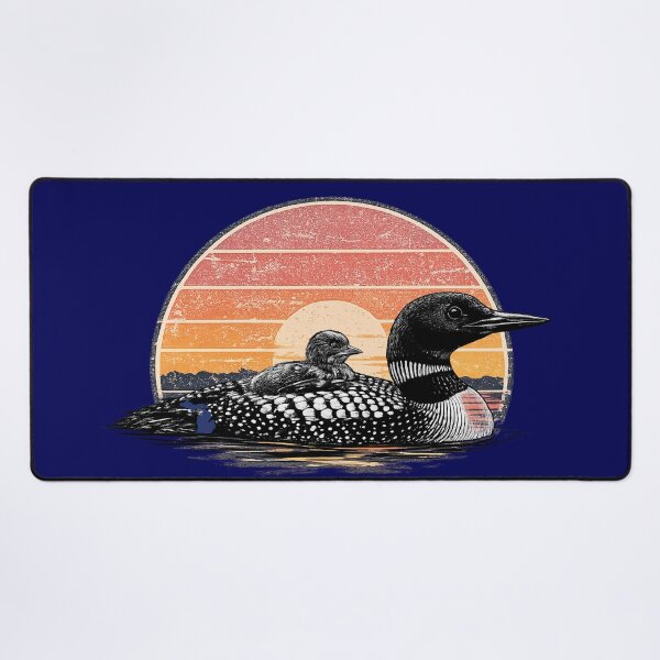 Item preview, Loon Sunset in Michigan | Great Lakes Wildlife designed and sold by FreshWaterWares.