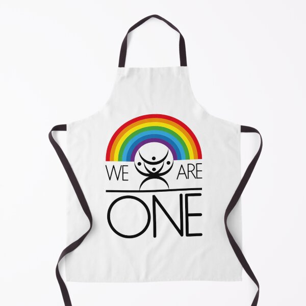 Item preview, we are one rainbow colorful logo designed and sold by Black Owl Creatives.