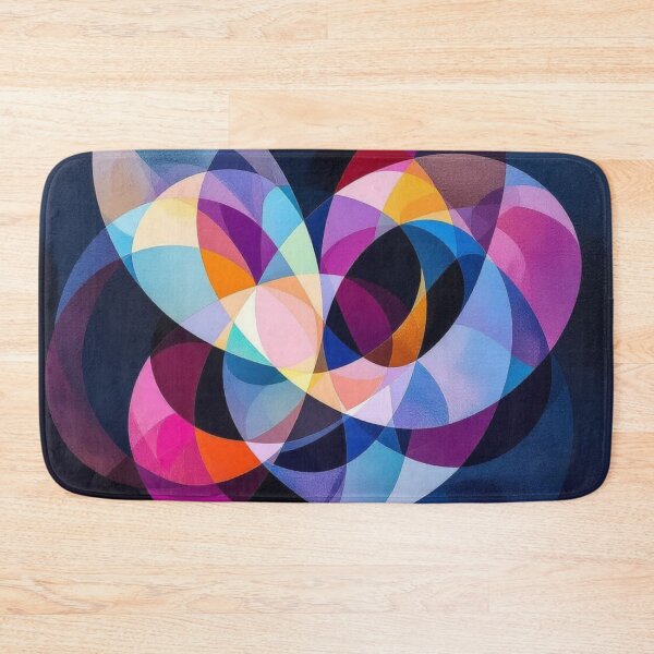 Item preview, Colorful Geometric Overlapping Petals Abstract Art designed and sold by Harmonic_Layers.