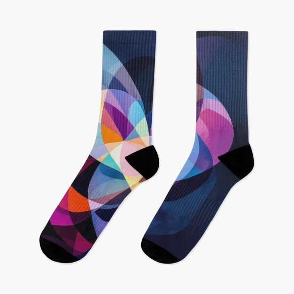 Item preview, Colorful Geometric Overlapping Petals Abstract Art designed and sold by Harmonic_Layers.